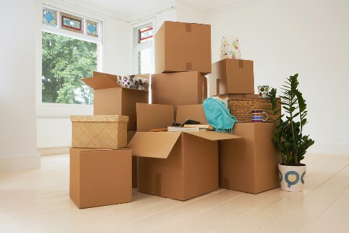 Preparing furniture and boxes for storage near Harringay